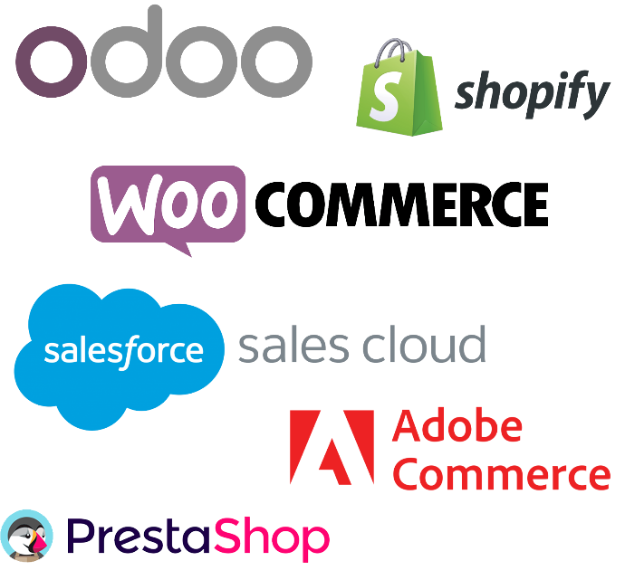 Odoo integration shopify woocommerce salesforce adobe commerce magento prestashop Odoo integration shopify woocommerce salesforce adobe commerce magento prestashop